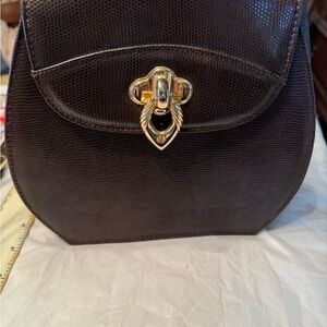 Evan Picone hard sided retro style handbag